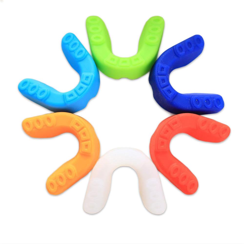 Maxkare 1pcs Sports Soft Silicone Gum Shield Mouth Guard Teeth Protector Rugby Boxing Basketball Safe Fitness equipment