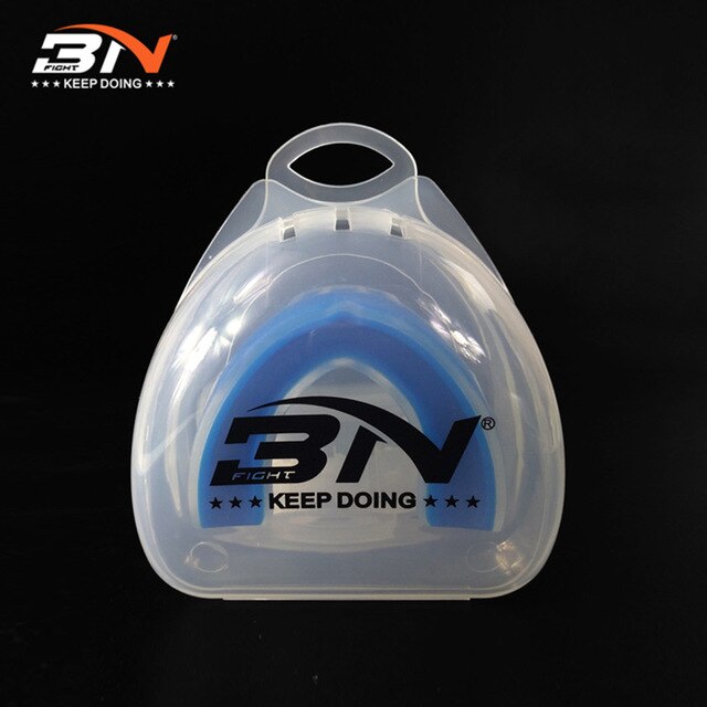 BN Dual Layers Boxing Mouth Guard Adult/Kids Gum Shield Teeth Protector Muay Thai Basketball Rugby Taekwondo Sport Teeth Guard