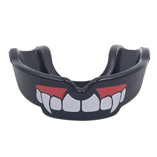 Adults Mouth Guard Mouthpiece Teeth Protective Braces with Storage Box & Lanyard for Boxing Rugby