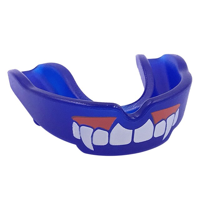 Adults Mouth Guard Mouthpiece Teeth Protective Braces with Storage Box & Lanyard for Boxing Rugby