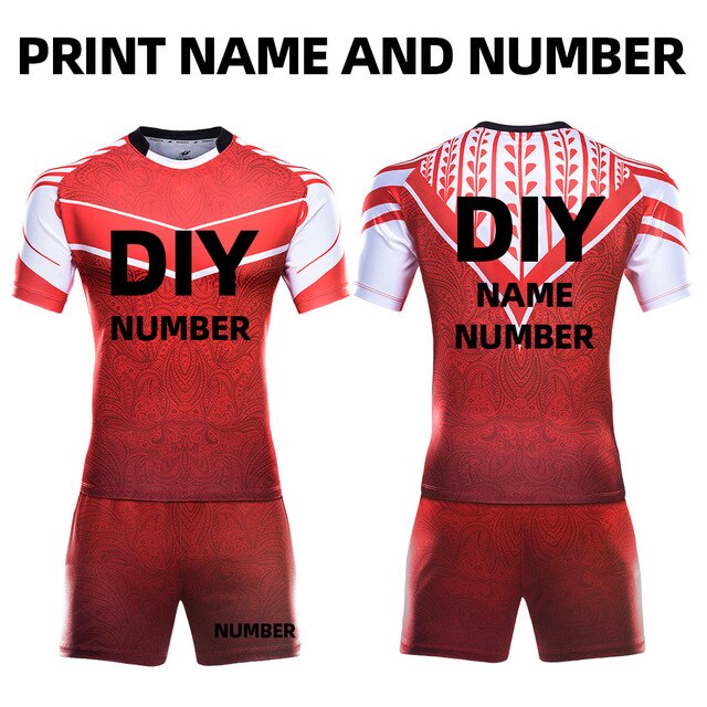 New Sublimation Rugby Uniforms Rugby Shorts Wholesale Rugby Jersey kids Or Adult With Your Own Logo Rugby Shirts