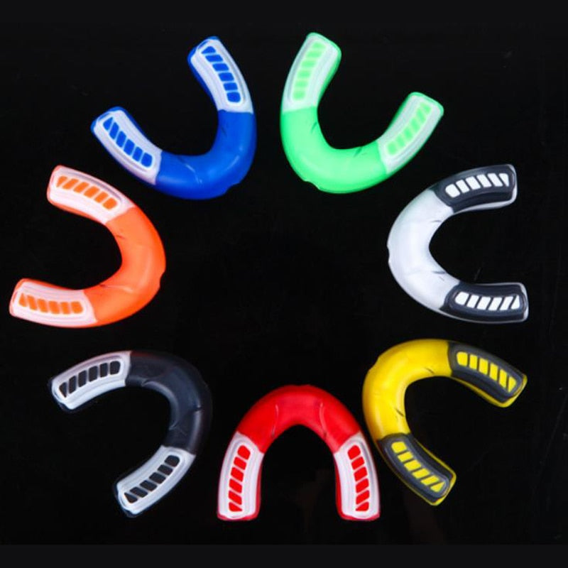 1 Piece Sports Rugby Basketball Football Boxing Muay Thai Mouth Guard Teeth Protector MMA Fight Boxer Mouthpiece 2019 DEO
